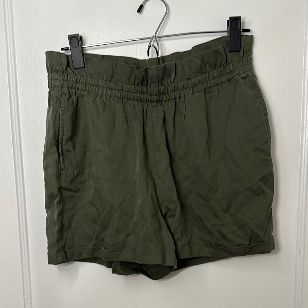Women's Tencel Shorts - Olive Green